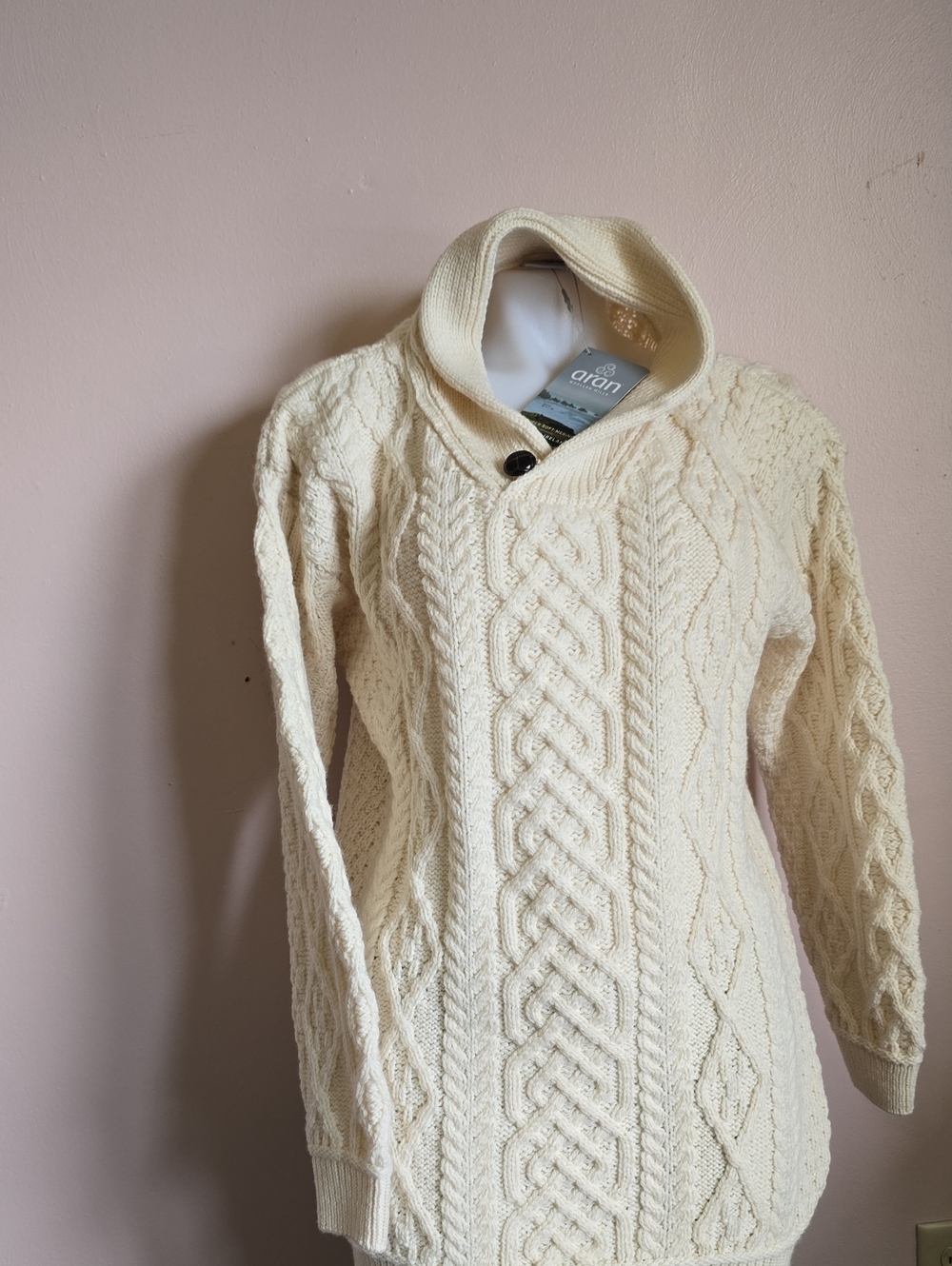 Aran Super Soft Merino Sweater Sz. L